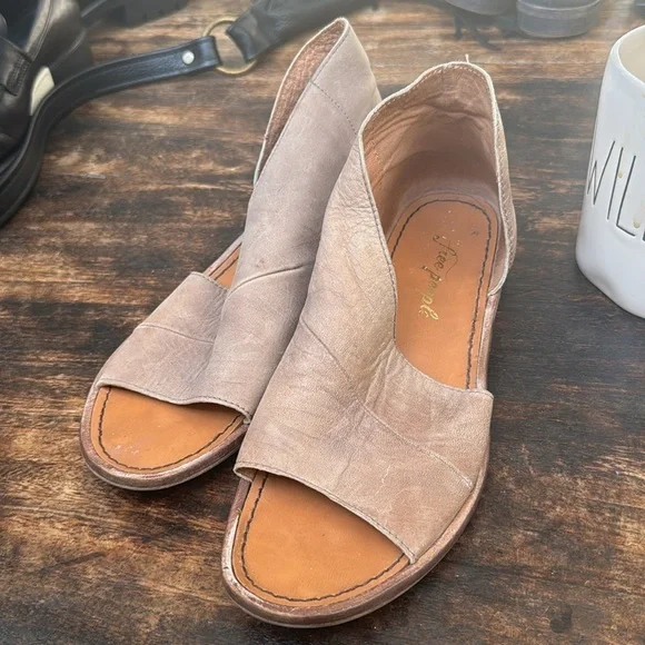 Free People Mont Blanc Grey Sandals 7.5 or 38 - Picture 6 of 12